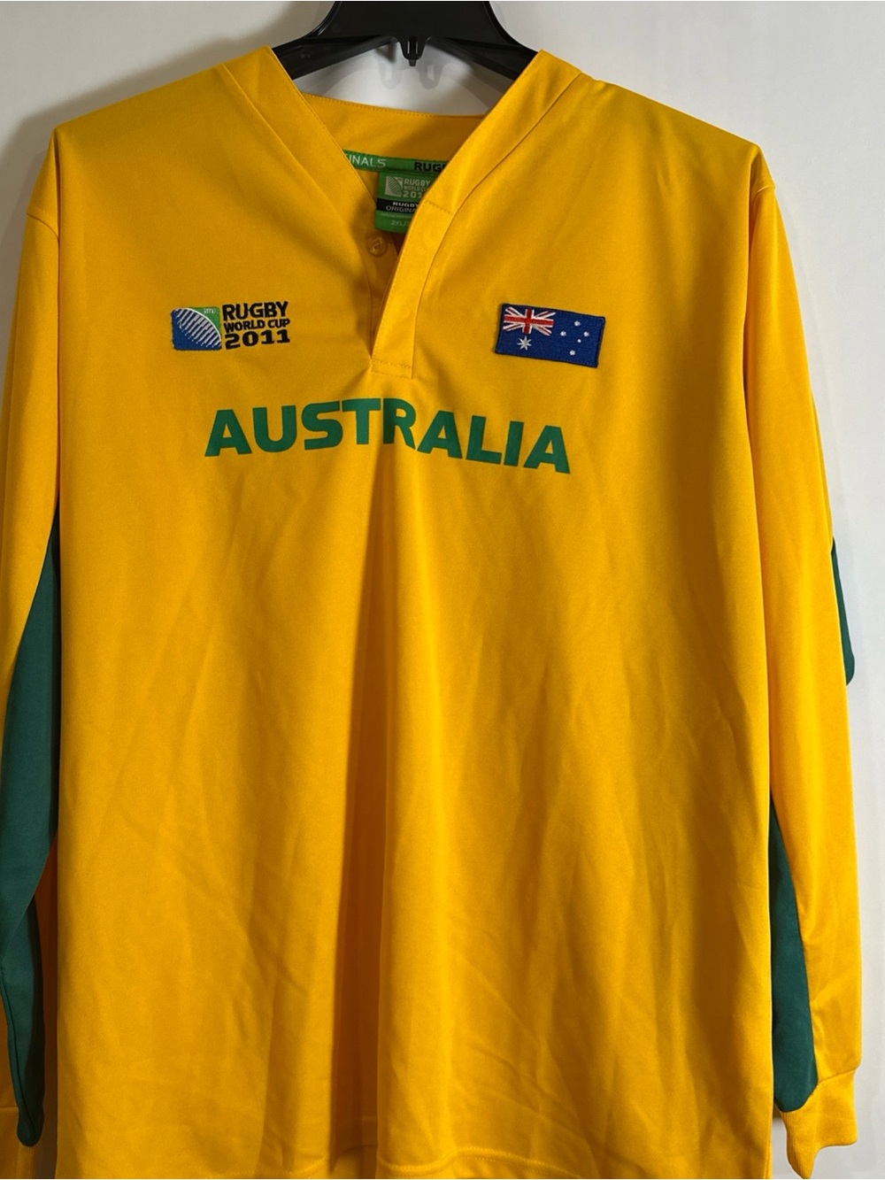 Australia Yellow Rugby Jersey - Rugby World Cup 2011